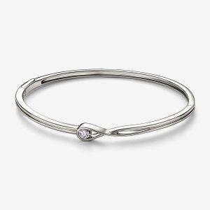 Bracelets Pandora Brilliance 0.25 ct tw Blanche Doré | 4726-TYPFK