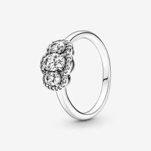Déclaration Pandora Three Stone Vintage Argent | 8930-DALUO