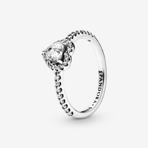 Solitaire Pandora Elevated Argent | 9072-QZAWU